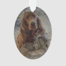 Search for irish setter christmas tree decorations Hunting dog