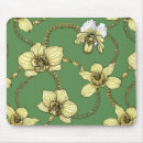 Search for green and gold pattern mouse mats Flower
