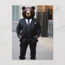 Search for business suit postcards Bear