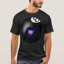 Search for magic 8 ball tshirts Pool player