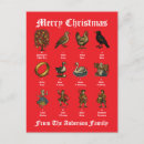Search for 12 days of christmas postcards Carol