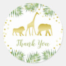 Search for gold elephant stickers Safari animals
