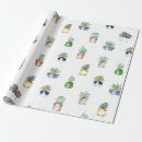Search for cactus wrapping paper Watercolor