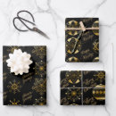 Search for black snowflake wrapping paper Modern