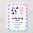 Search for soccer gender reveal invitations Blue
