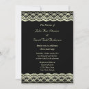 Search for black lace wedding invitations Ivory