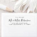 Search for future mr and mrs return address labels Chic hand lettered