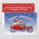 Search for funny biker cards Santa claus