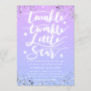 Search for purple glitter baby shower invitations Ombre