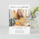 Search for surprise 30th birthday invitations Black and white