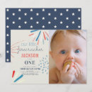 Search for fireworks birthday invitations Little firecracker