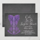Search for purple lingerie shower invitations Modern
