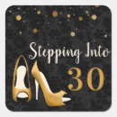 Search for 30 birthday stickers Gold