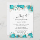 Search for shabby wedding invitations Teal