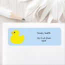 Search for baby duck return address labels Blue