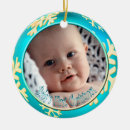 Search for turquoise christmas tree decorations First