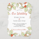 Search for red and green wedding invitations Watercolor