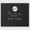 Search for new york christmas wrapping paper Merry