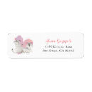 Search for twin baby shower return address labels Pink