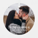 Search for first as mr and mrs christmas tree decorations Modern