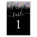 Search for elegant birthday party table cards Glitter
