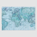 Search for world map tissue paper Blue