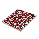 Search for black red white pattern tiles Geometric