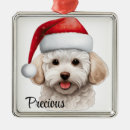 Search for bichon christmas tree decorations Cute