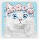 Search for hipster cat stickers Blue eyes