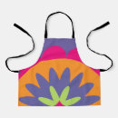 Search for orange floral aprons Colourful