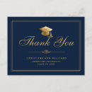 Search for navy blue gold postcards thank you cards Simple