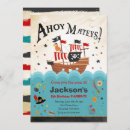 Search for boys pool party invitations Pirate ship