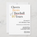 Search for beer 40th birthday invitations Cheers to 40 years