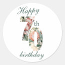 Search for happy 70th birthday stickers Green