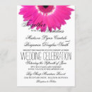 Search for hot pink flower wedding invitations Country