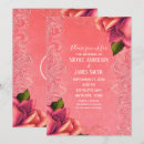 Search for salmon pink invitations Floral