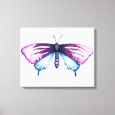 Search for purple butterfly canvas prints Blue