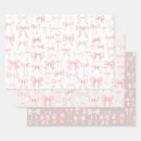 Search for pink bow wrap wrapping paper Girly