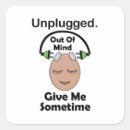 Search for unplugged stickers Funny