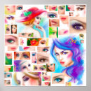 Search for woman abstract posters Blue