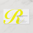 Search for alphabetic business cards Modern