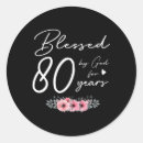 Search for birthday blessing stickers 80 years