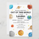 Search for out of this world birthday invitations Astronaut