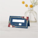 Search for navy and gold place cards Burgundy