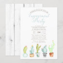 Search for cactus engagement party invitations Succulent