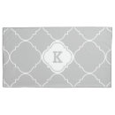 Search for quatrefoil pillowcases Monogrammed