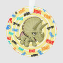 Search for cute dinosaur christmas tree decorations Yellow