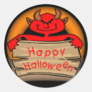 Search for devil round stickers Scary