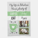 Search for grey cat tea towels Black
