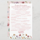Search for nursery rhyme baby shower games Pink
